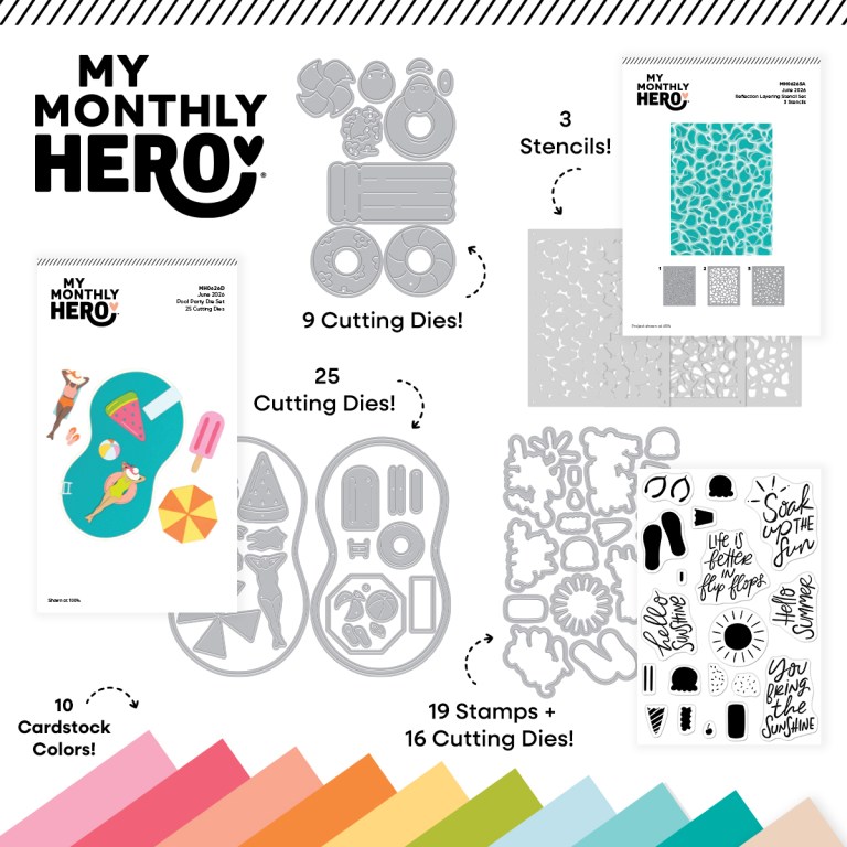 10 Cards 1 Kit • My Monthly Hero & Super Hero Kits • June 2026 ...